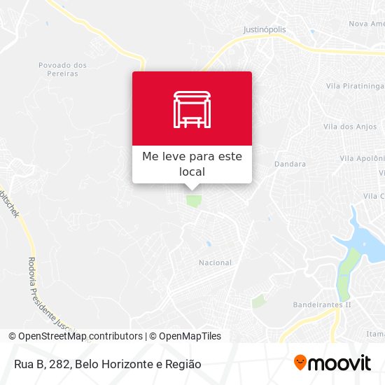 Rua B, 282 mapa