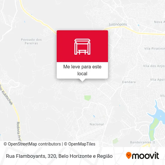 Rua Flamboyants, 320 mapa