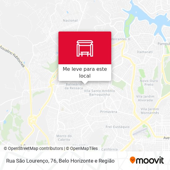 Rua São Lourenço, 76 mapa