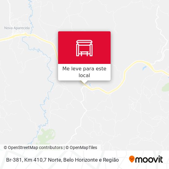 Br-381, Km 410,7 Norte mapa