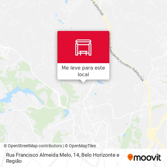 Rua Francisco Almeida Melo, 14 mapa