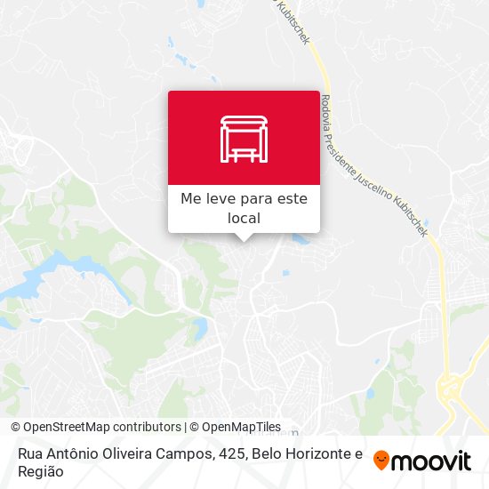 Rua Antônio Oliveira Campos, 425 mapa