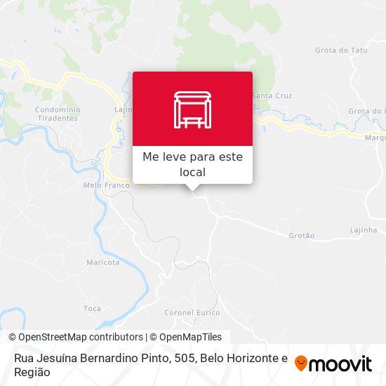 Rua Jesuína Bernardino Pinto, 505 mapa