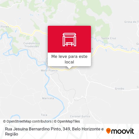 Rua Jesuína Bernardino Pinto, 349 mapa