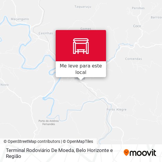 Terminal Rodoviário De Moeda mapa