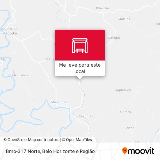 Bmo-317 Norte mapa