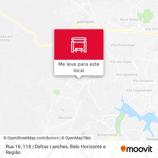 Rua 16, 118 | Deltas Lanches mapa