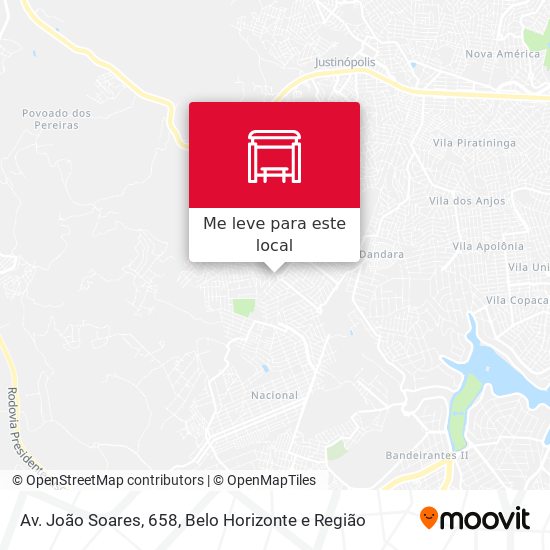 Av. João Soares, 658 mapa