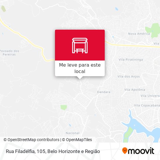 Rua Filadélfia, 105 mapa
