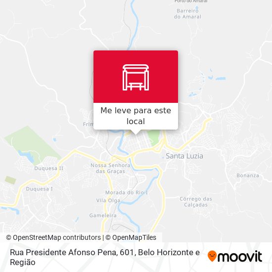 Rua Presidente Afonso Pena, 601 mapa