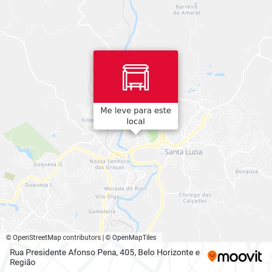 Rua Presidente Afonso Pena, 405 mapa