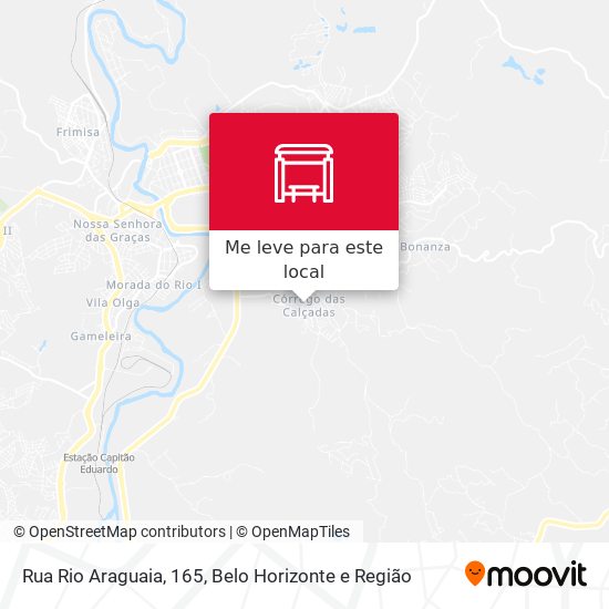 Rua Rio Araguaia, 165 mapa