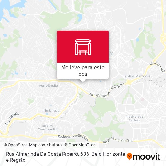 Rua Almerinda Da Costa Ribeiro, 636 mapa