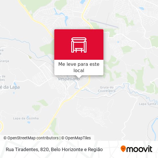 Rua Tiradentes, 820 mapa
