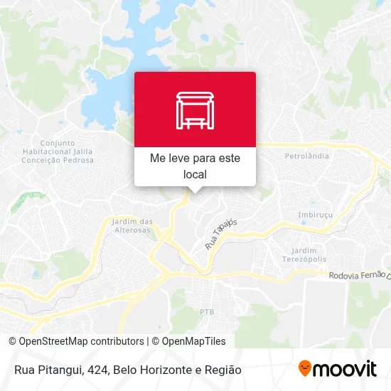 Rua Pitangui, 424 mapa