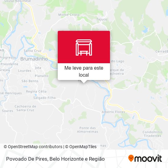 Povoado De Pires mapa