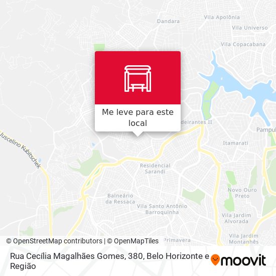 Rua Cecília Magalhães Gomes, 380 mapa