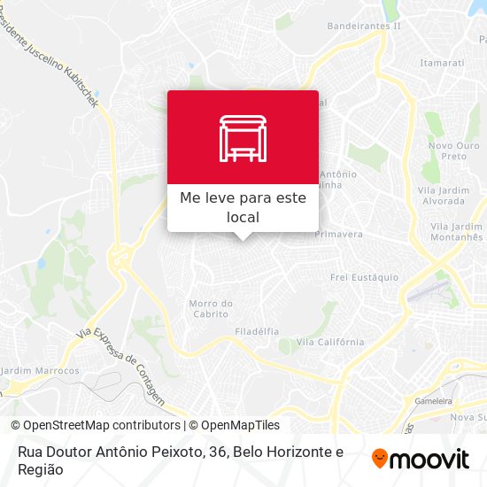 Rua Doutor Antônio Peixoto, 36 mapa