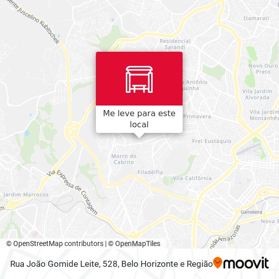 Rua João Gomide Leite, 528 mapa