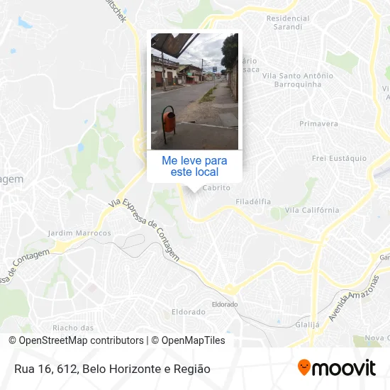 Rua 16, 612 mapa