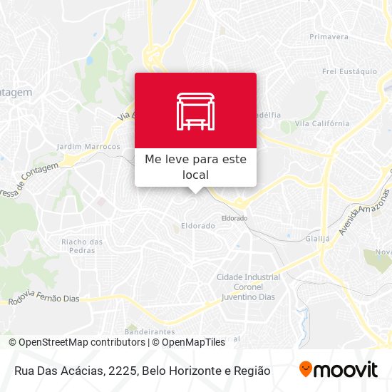 Rua Das Acácias, 2225 mapa