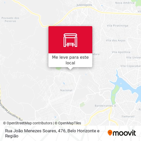 Rua João Menezes Soares, 476 mapa