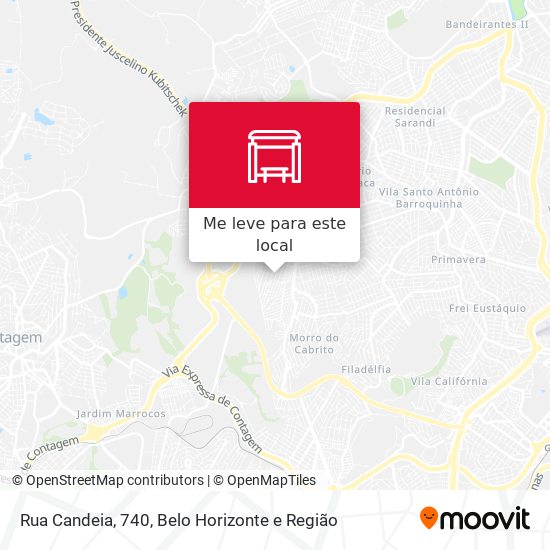 Rua Candeia, 740 mapa