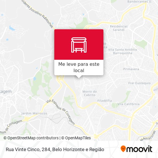 Rua Vinte Cinco, 284 mapa
