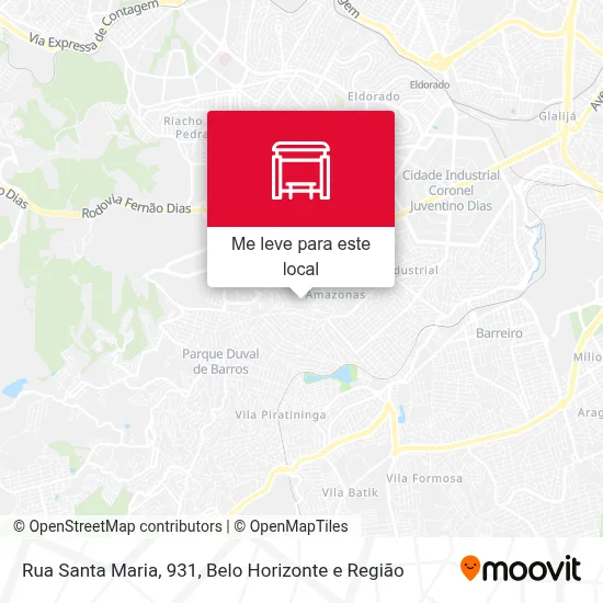 Rua Santa Maria, 931 mapa