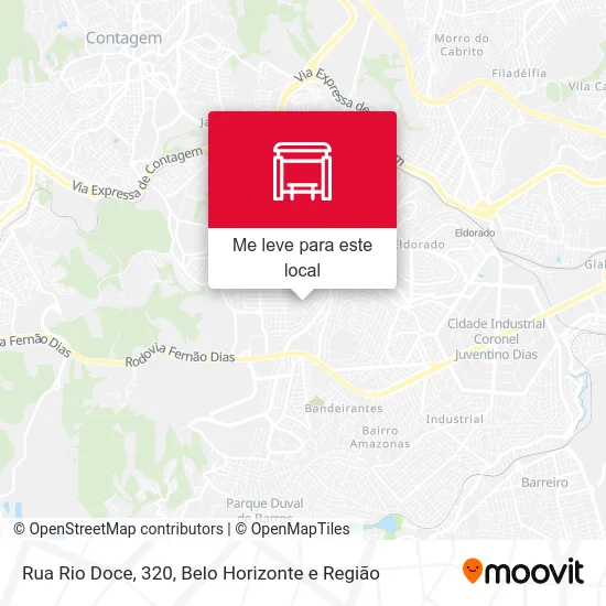 Rua Rio Doce, 320 mapa