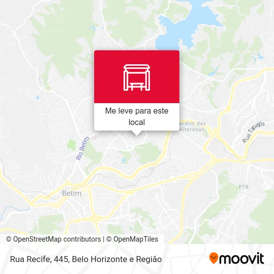 Rua Recife, 445 mapa