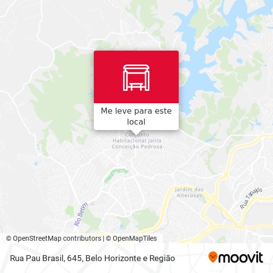 Rua Pau Brasil, 645 mapa