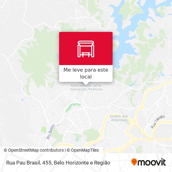Rua Pau Brasil, 455 mapa