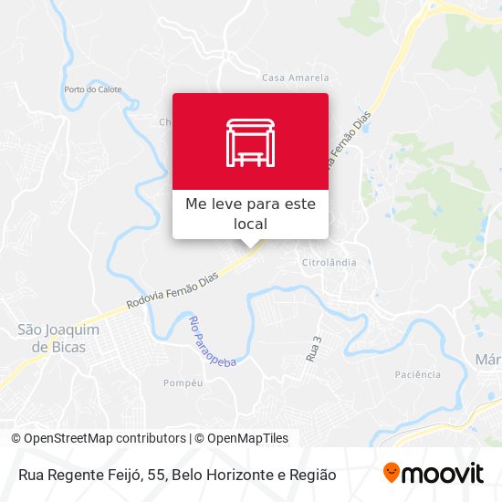 Rua Regente Feijó, 55 mapa