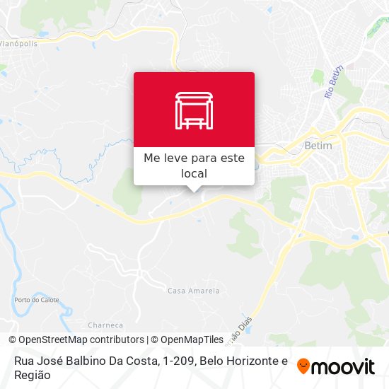 Rua José Balbino Da Costa, 1-209 mapa