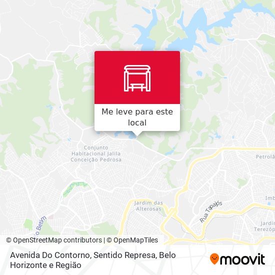 Avenida Do Contorno, Sentido Represa mapa