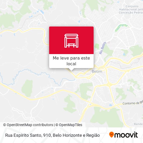 Rua Espírito Santo, 910 mapa