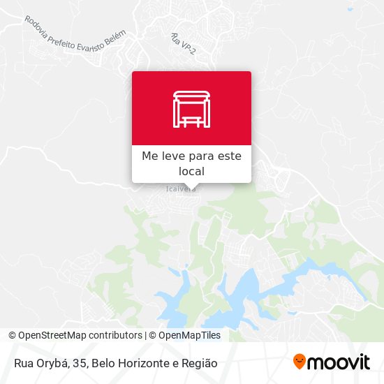 Rua Orybá, 35 mapa
