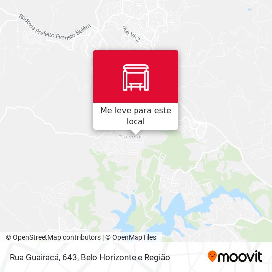 Rua Guairacá, 643 mapa