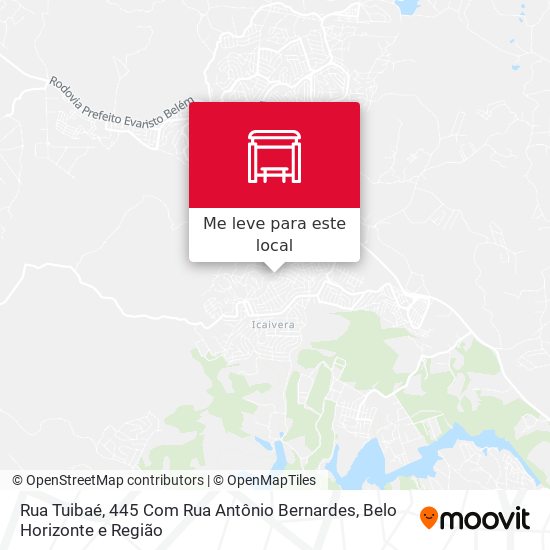 Rua Tuibaé, 445 Com Rua Antônio Bernardes mapa