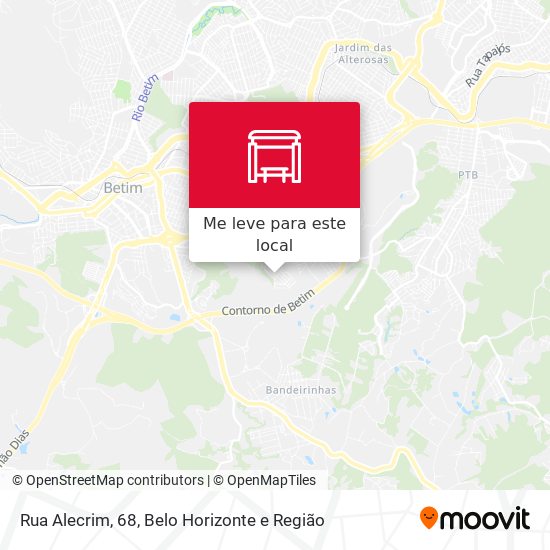 Rua Alecrim, 68 mapa