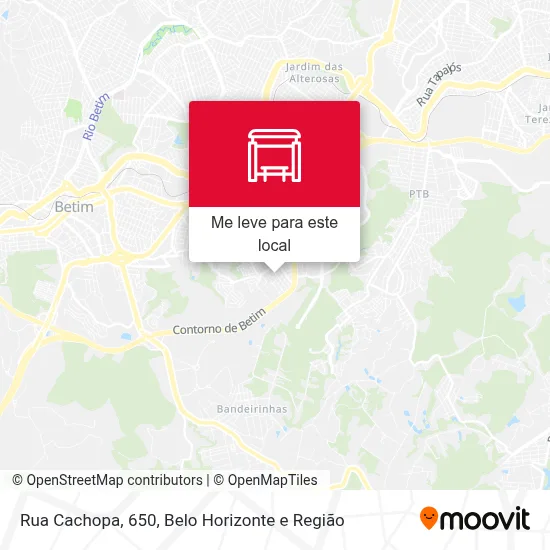 Rua Cachopa, 650 mapa