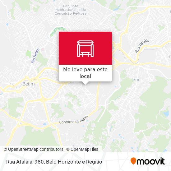 Rua Atalaia, 980 mapa