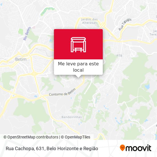 Rua Cachopa, 631 mapa