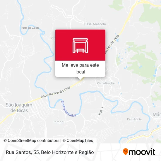 Rua Santos, 55 mapa