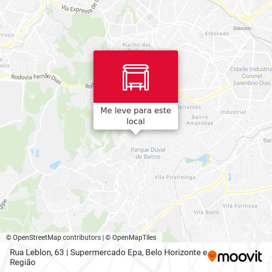 Rua Leblon, 63 | Supermercado Epa mapa