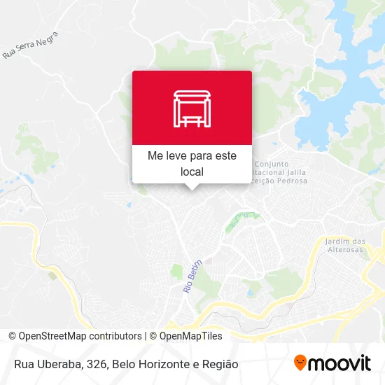 Rua Uberaba, 326 mapa