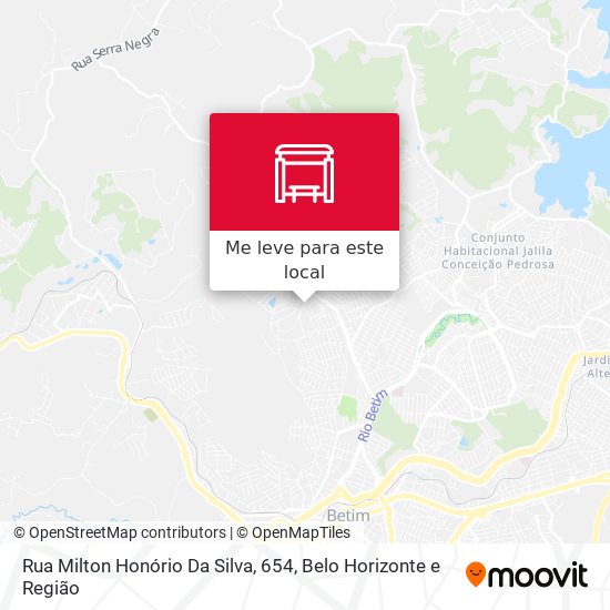 Rua Milton Honório Da Silva, 654 mapa