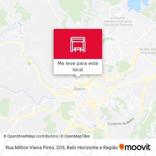 Rua Milton Vieira Pinto, 205 mapa