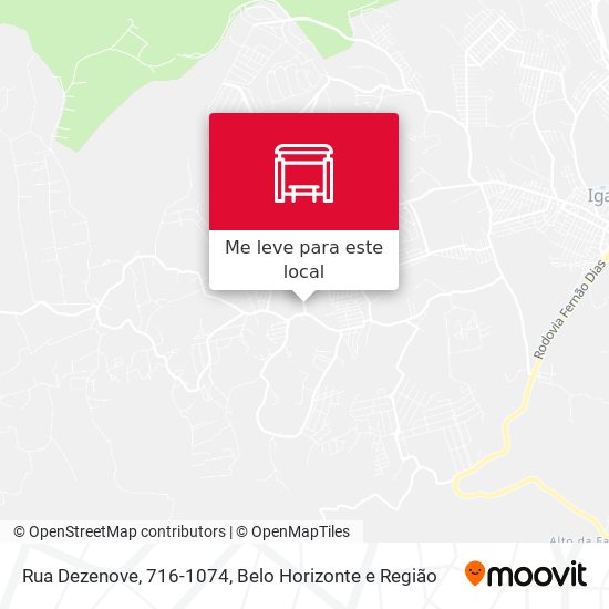 Rua Dezenove, 716-1074 mapa